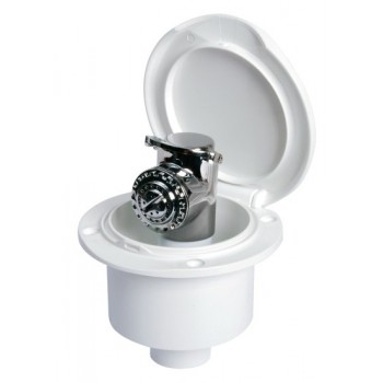 Box doccia CLASSIC EVO con doccia a pulsante Mizar - Sportello BIANCO